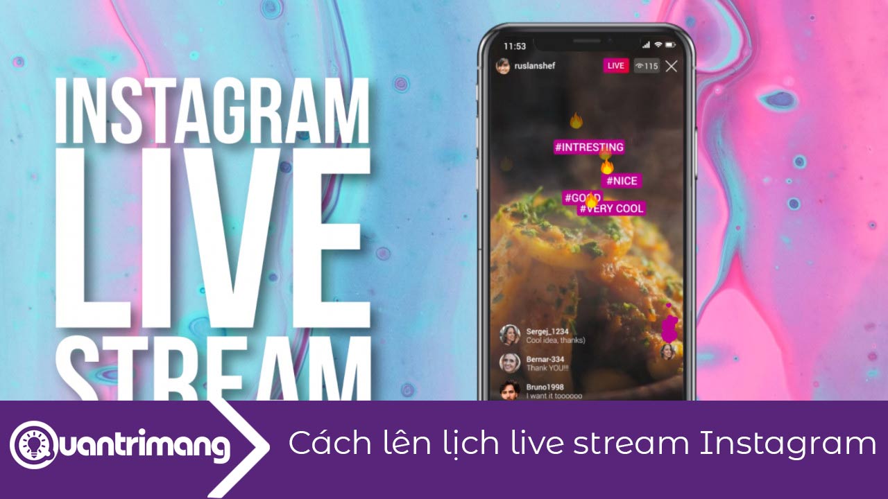 Cách lên lịch live stream Instagram