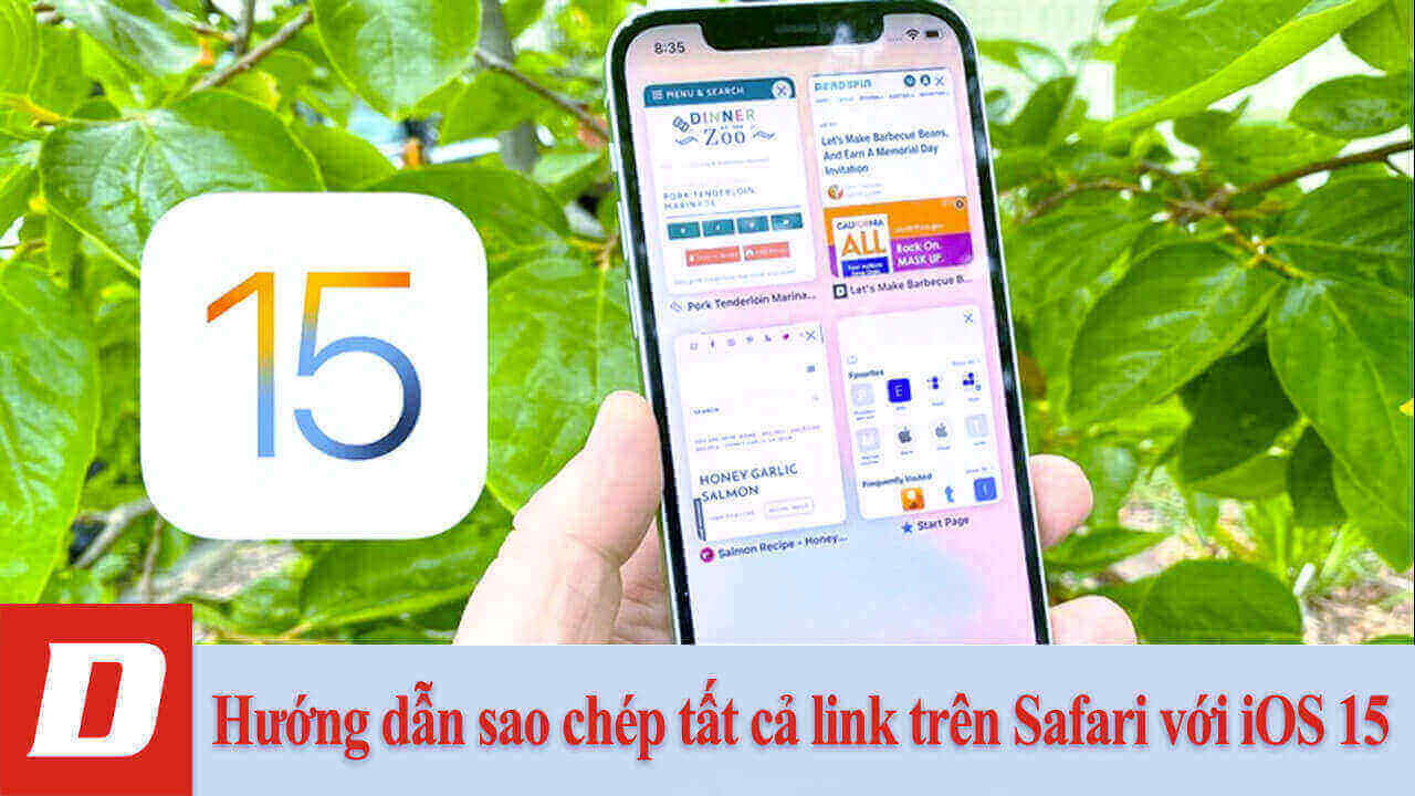Hướng dẫn sao chép tất cả link trên Safari với iOS 15