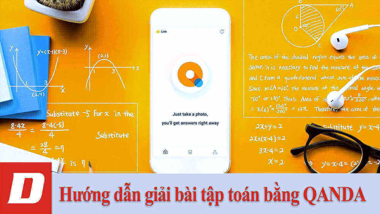 Hướng dẫn giải bài tập toán bằng QANDA
