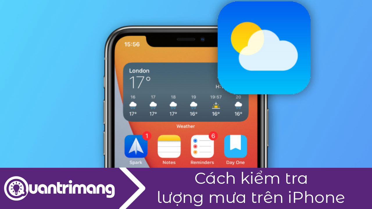 Cách kiểm tra lượng mưa ngay trên iPhone