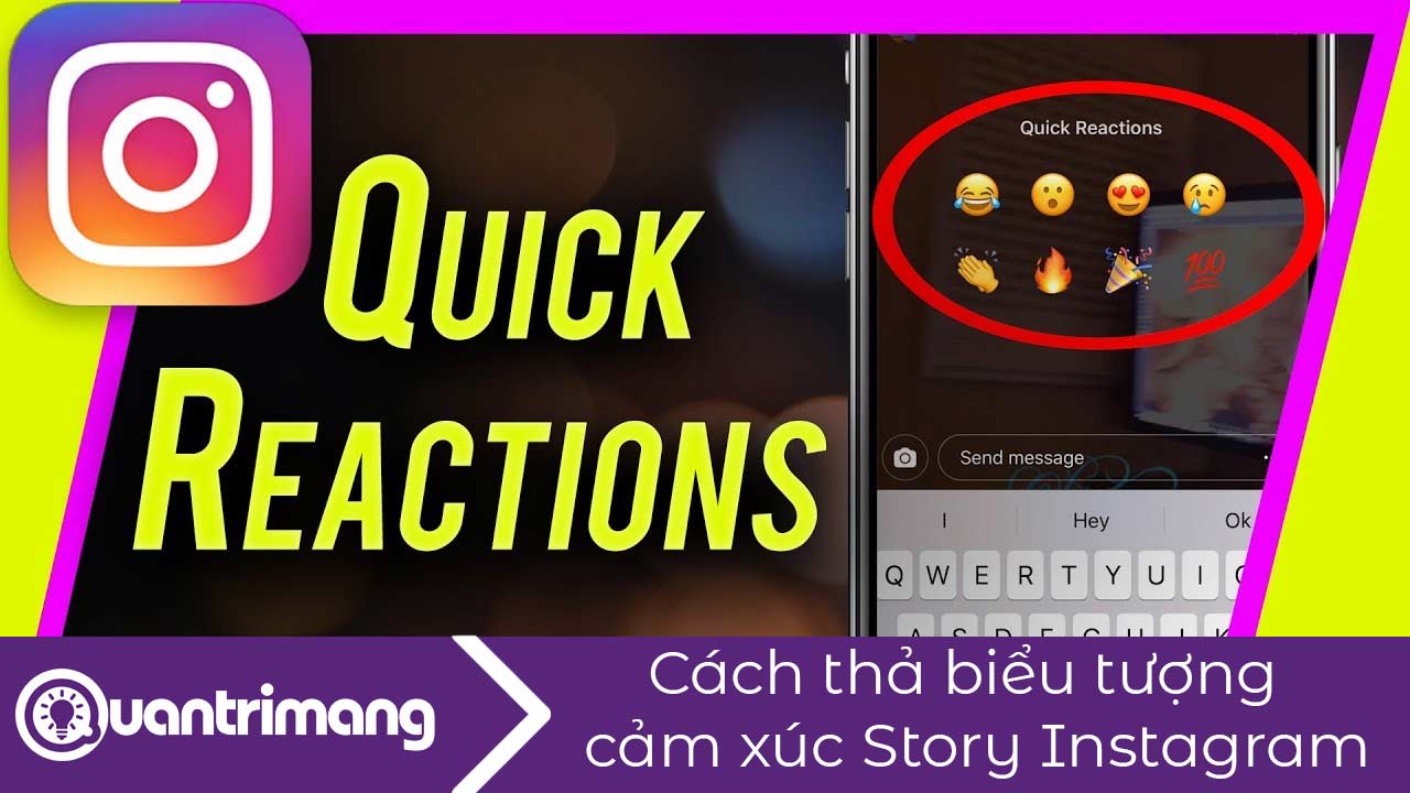 Cách thả biểu tượng cảm xúc Story Instagram