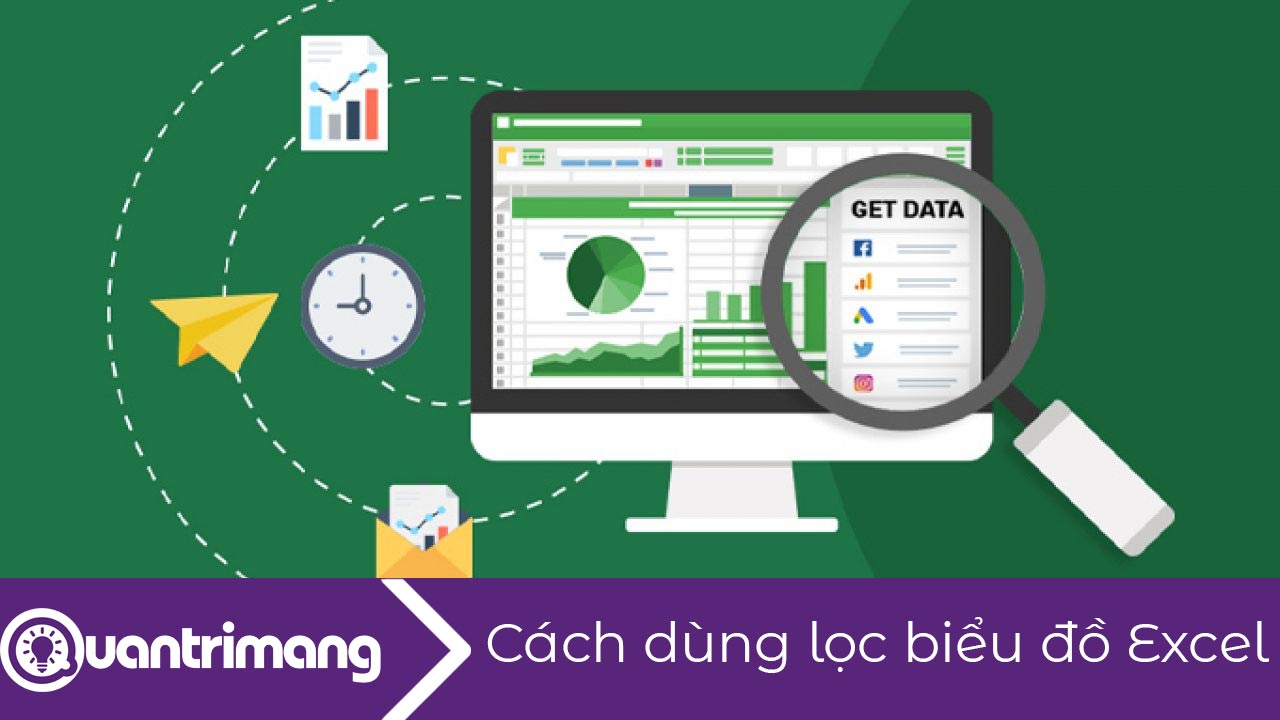 Cách dùng bộ lọc biểu đồ trong Excel