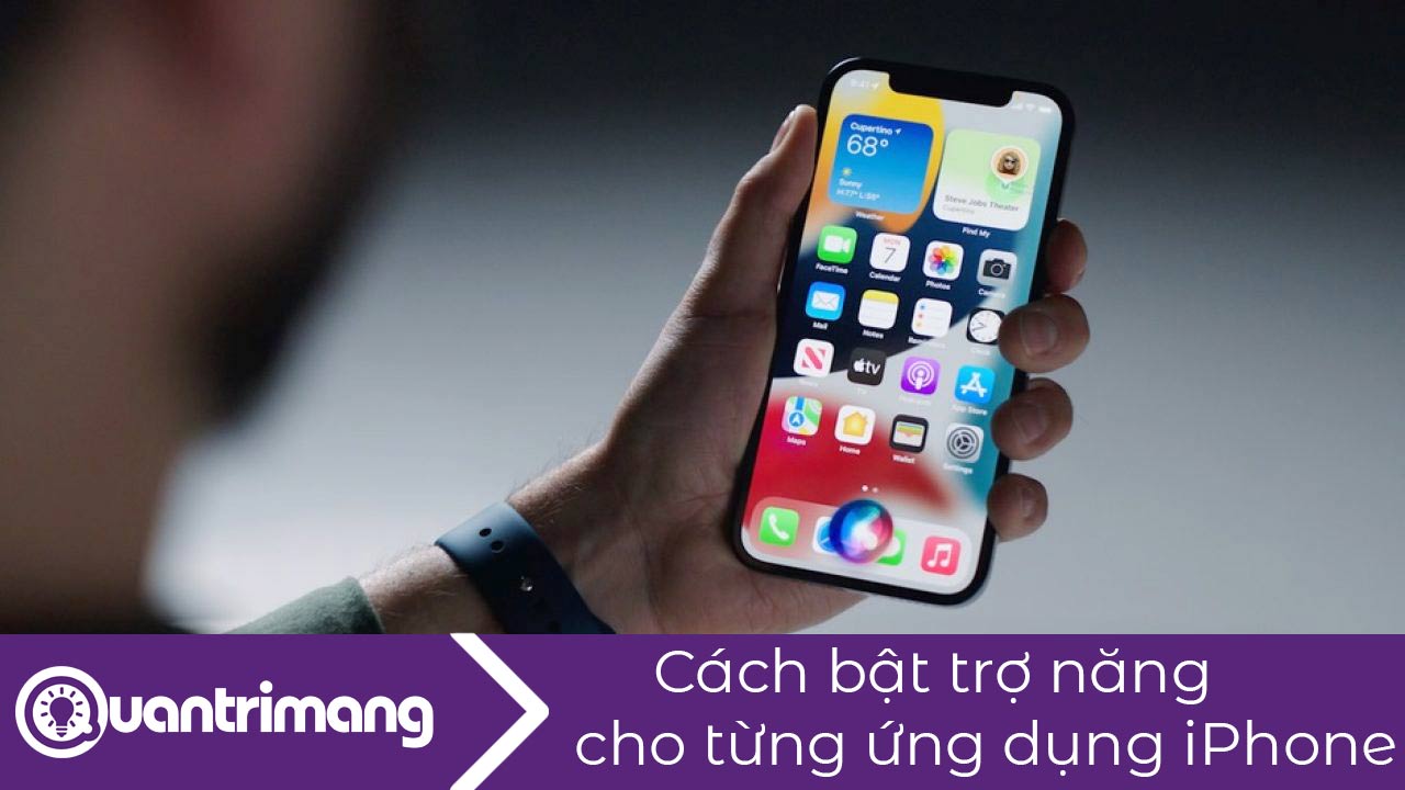 Cách bật trợ năng cho từng ứng dụng trên iPhone