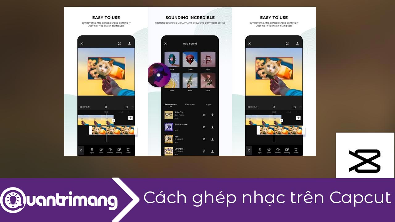 Cách ghép nhạc trên Capcut