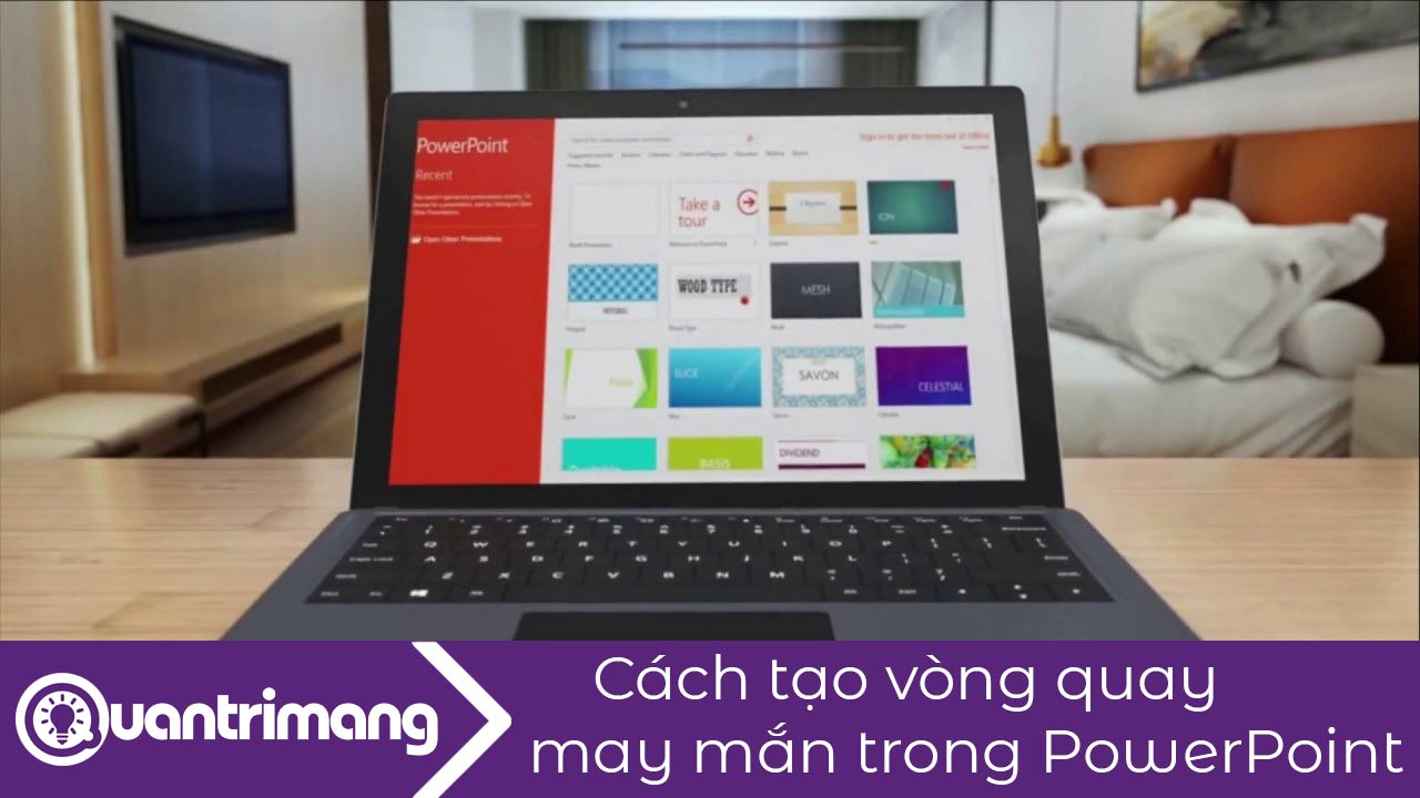 Cách tạo vòng quay may mắn trong PowerPoint