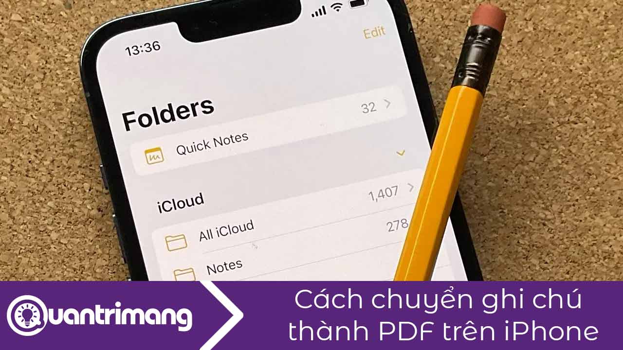 Cách chuyển ghi chú thành PDF trên iPhone