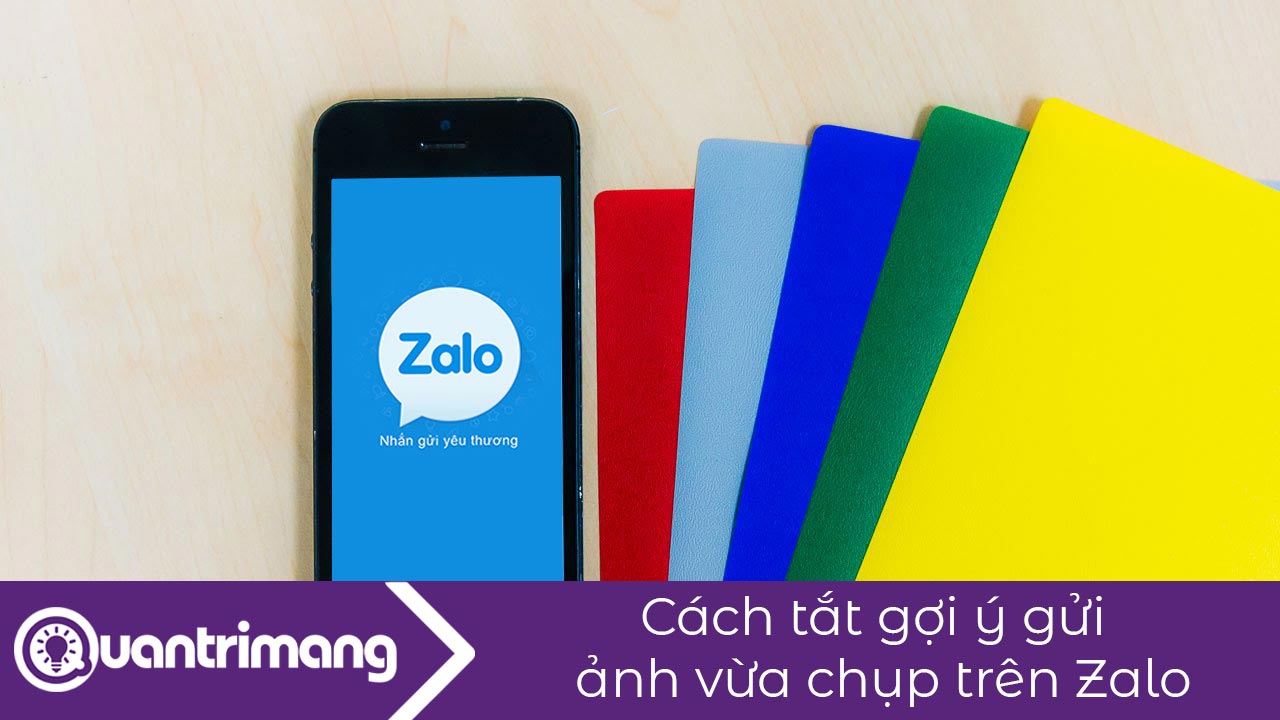 Cách tắt gợi ý ảnh vừa chụp trên Zalo