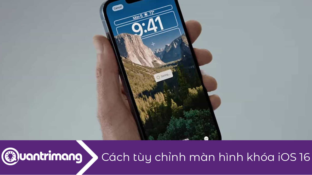 Cách tùy chỉnh màn hình khóa iOS 16