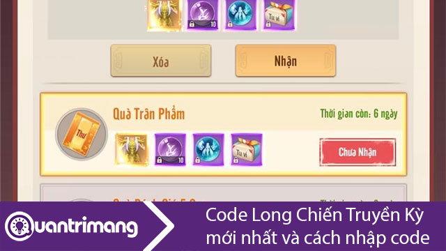 Code Long Chiến Truyền Kỳ mới nhất và cách nhập code