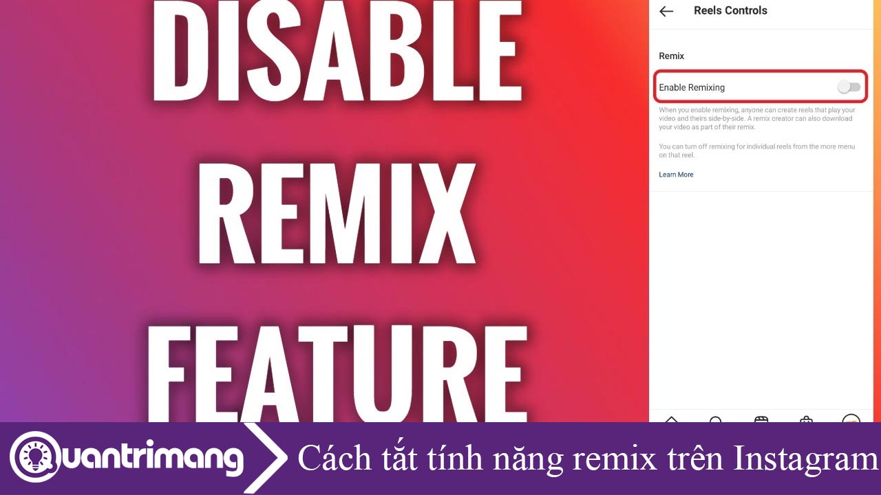 Cách tắt tính năng remix trên Instagram