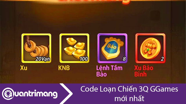 Code Loạn Chiến 3Q mới nhất và cách nhập code