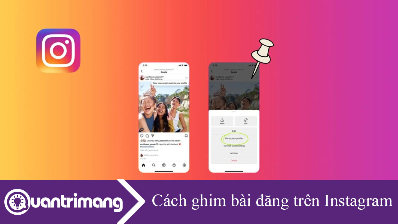 Cách ghim bài đăng trên Instagram