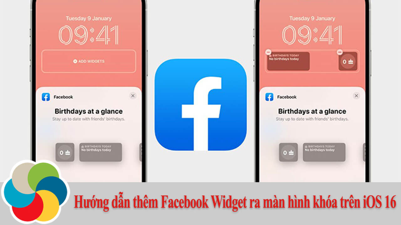 Hướng dẫn thêm Facebook Widget ra màn hình khóa trên iOS 16