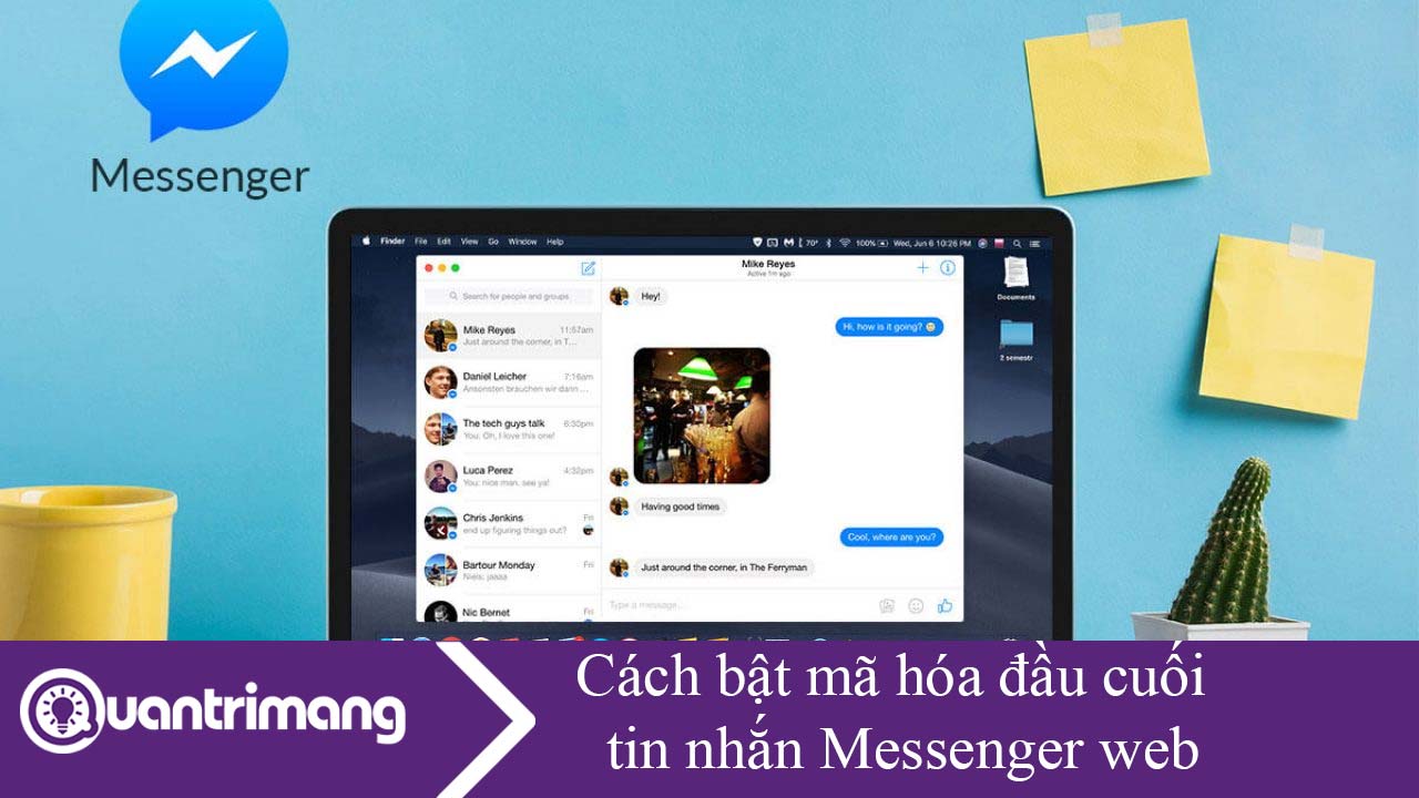 Cách bật mã hóa đầu cuối tin nhắn Messenger web