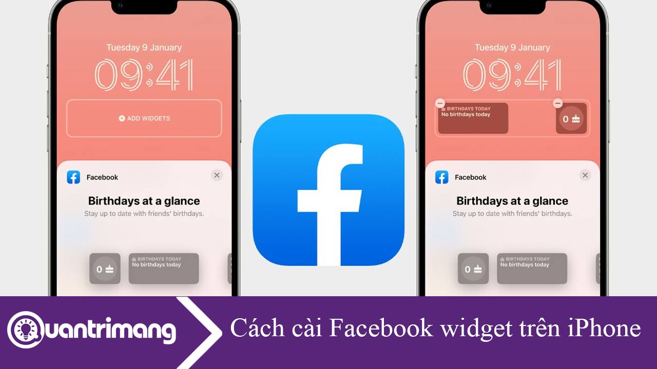 Cách cài Facebook widget trên iPhone