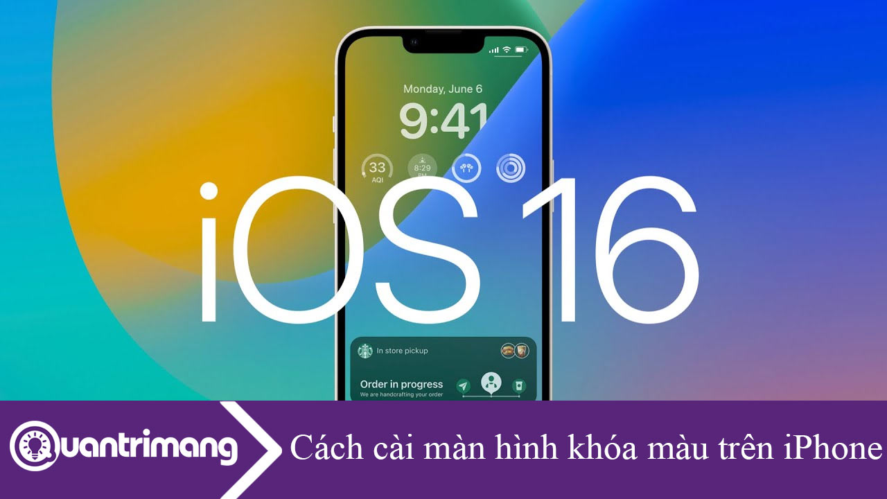 Cách cài màn hình khóa màu trên iPhone