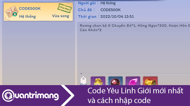 Code Yêu Linh Giới mới nhất và cách nhập