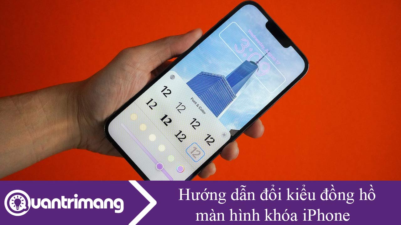 Hướng dẫn đổi kiểu đồng hồ màn hình khóa iPhone
