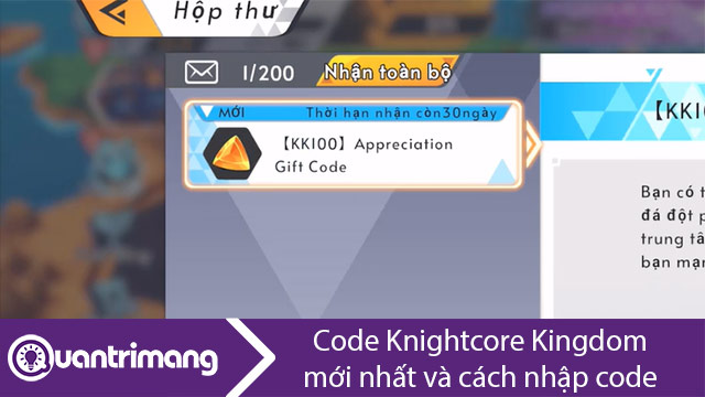 Code Knightcore Kingdom mới nhất