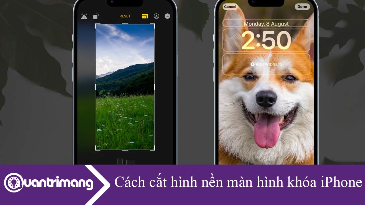 Cách cắt hình nền màn hình khóa iPhone