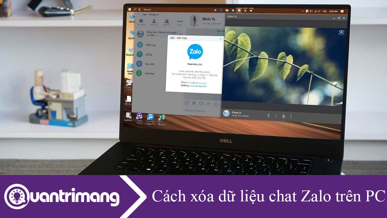 Cách xóa dữ liệu chat Zalo trên máy tính