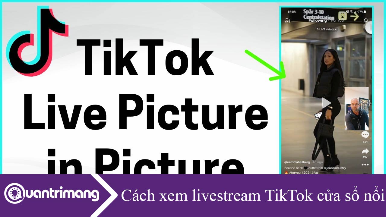Cách xem video livestream TikTok cửa sổ nổi