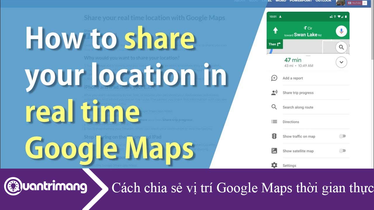 Cách chia sẻ vị trí Google Maps thời gian thực