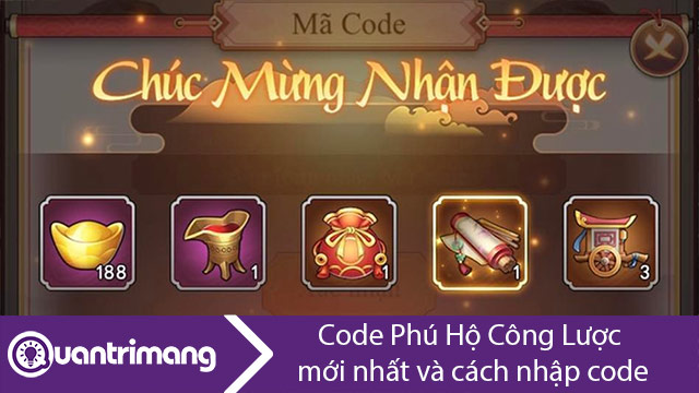 Tổng hợp code Phú Hộ Công Lược mới nhất 