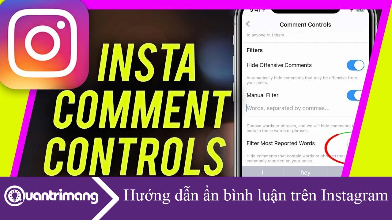 Hướng dẫn ẩn bình luận trên Instagram