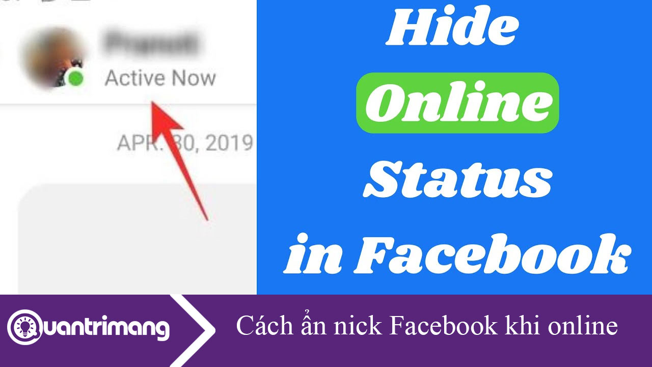 Cách tắt nick Facebook khi đang online
