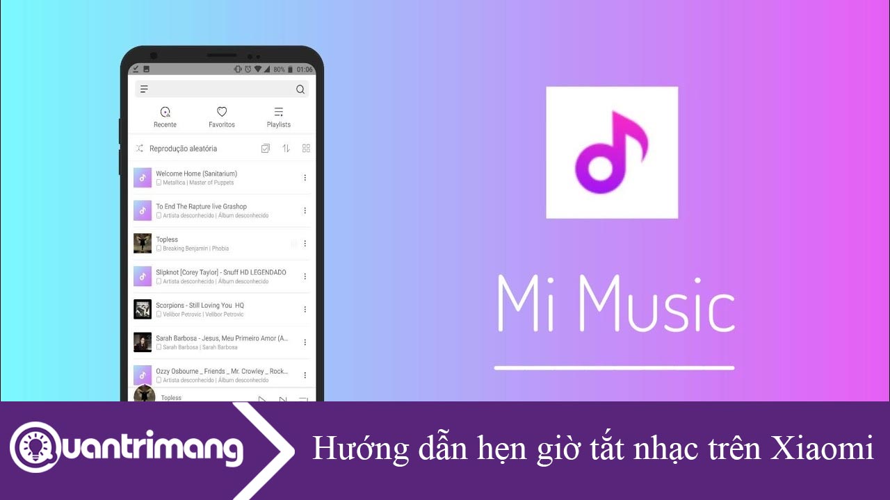 Hướng dẫn hẹn giờ tắt nhạc trên điện thoại Xiaomi