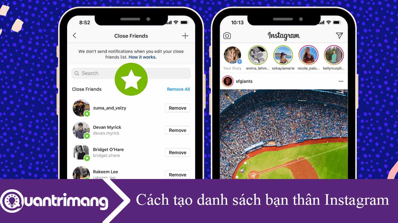 Cách tạo danh sách bạn thân Instagram
