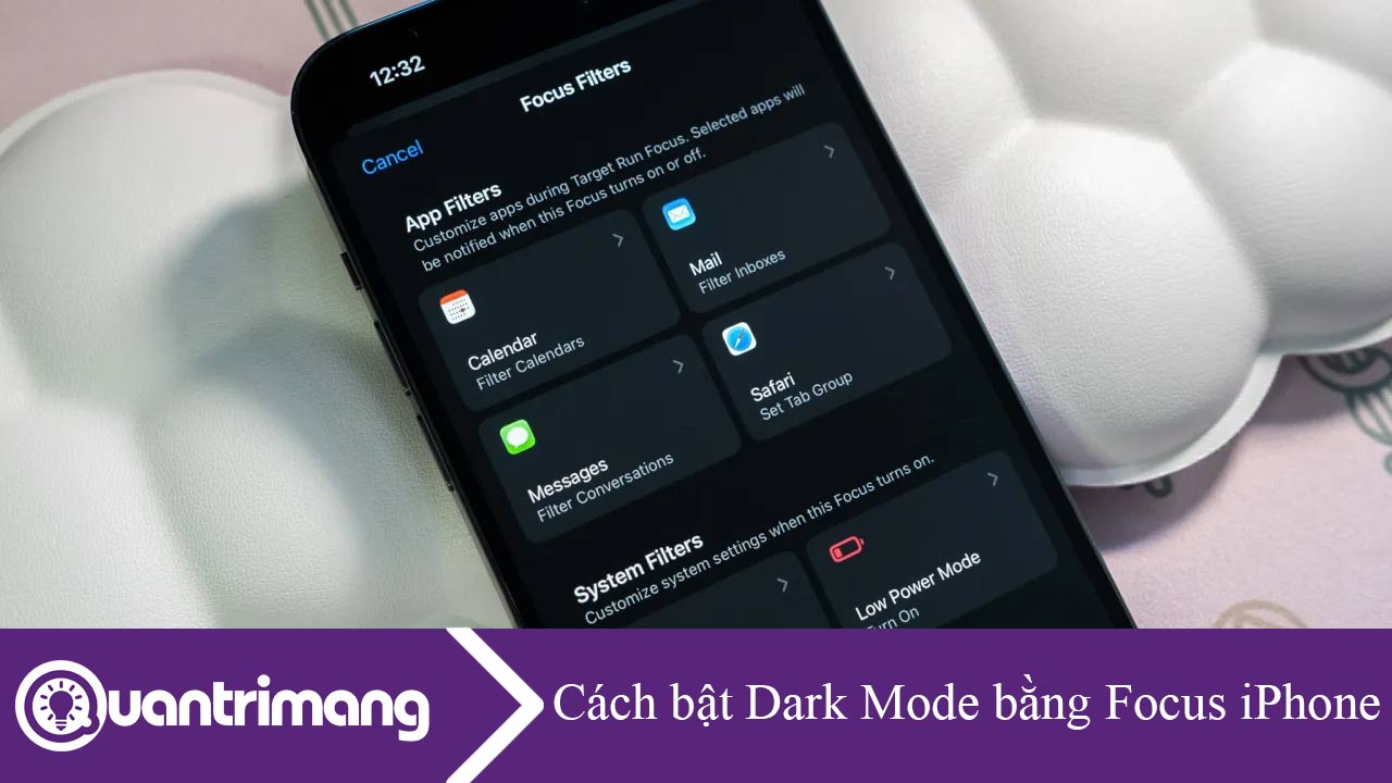 Cách bật Dark Mode bằng Focus trên iPhone