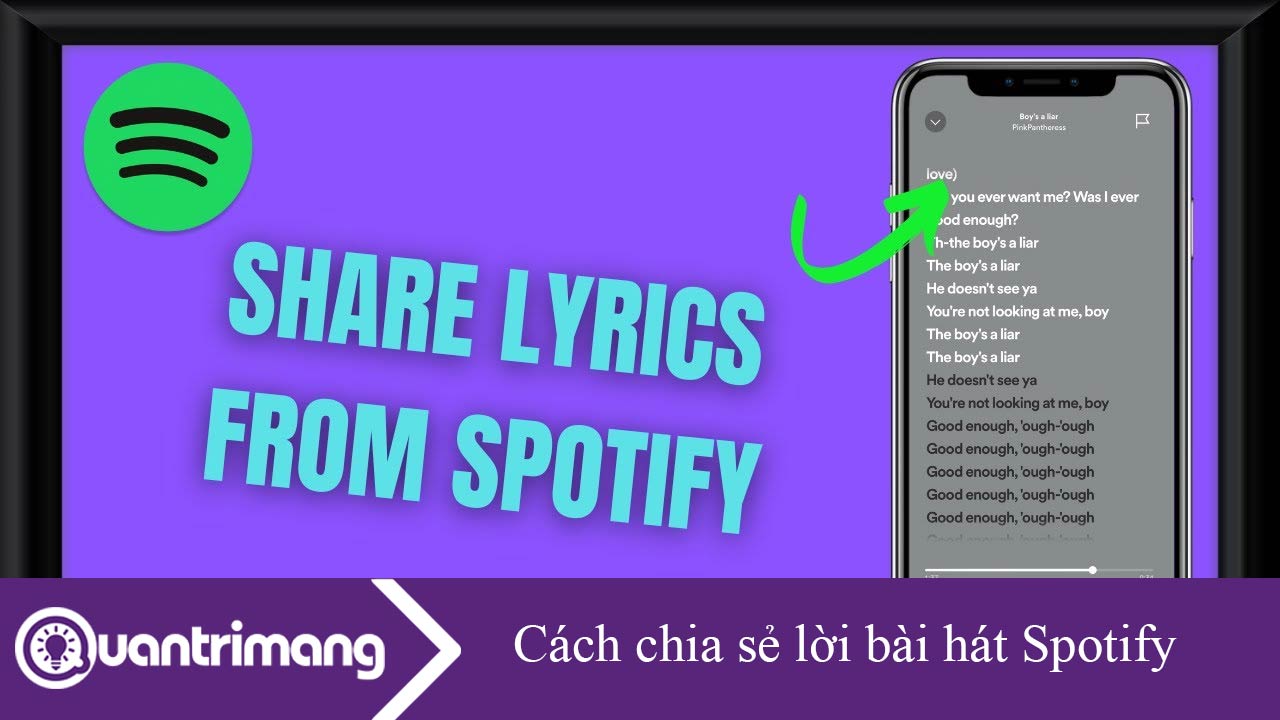 Cách chia sẻ lời bài hát Spotify lên Facebook, Instagram