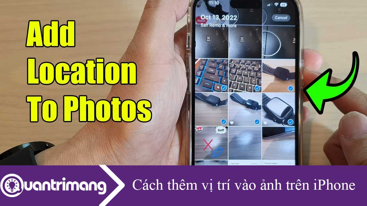 Cách thêm vị trí vào ảnh trên iPhone
