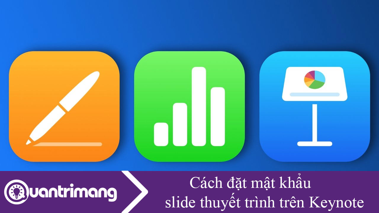 Cách đặt mật khẩu slide thuyết trình trên Keynote