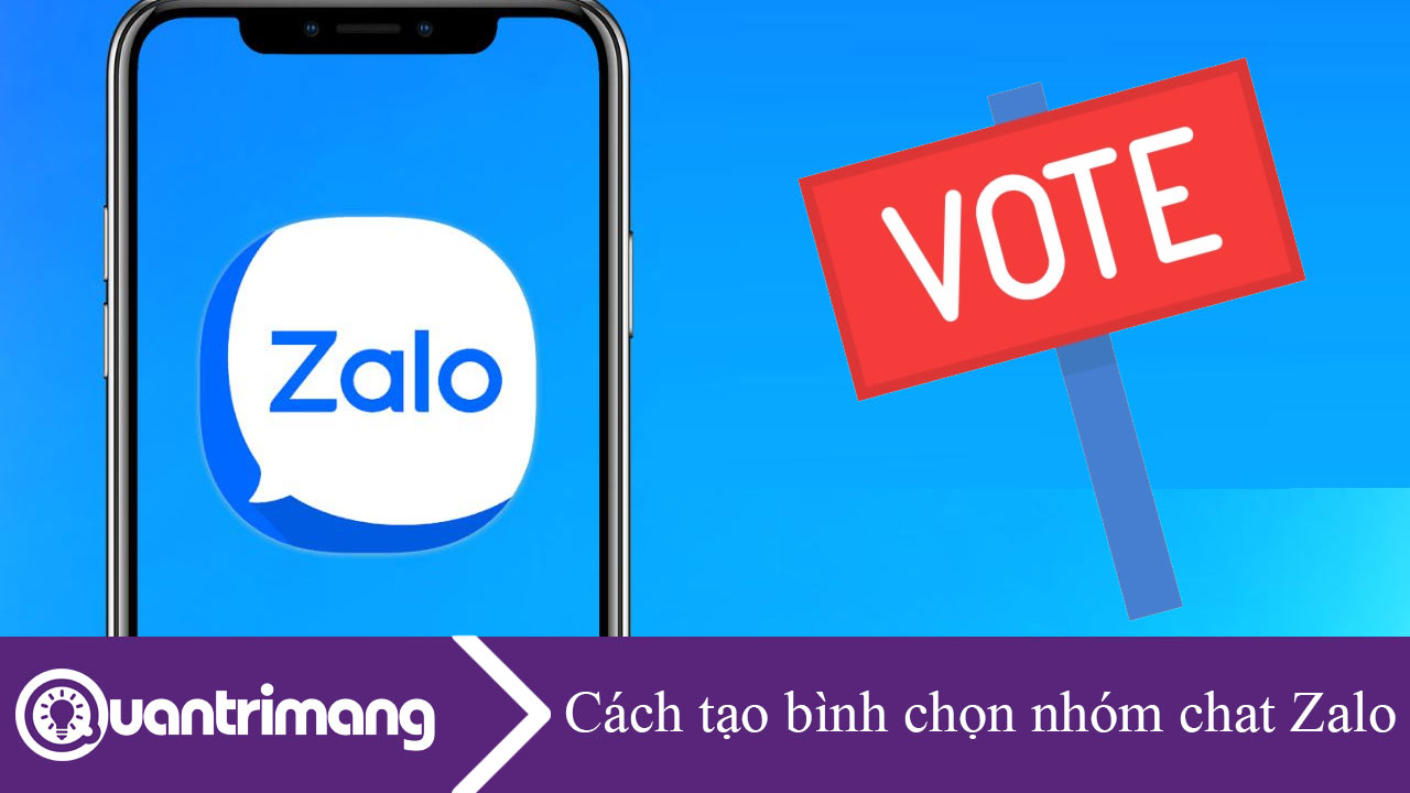 Cách tạo bình chọn nhóm chat Zalo điện thoại
