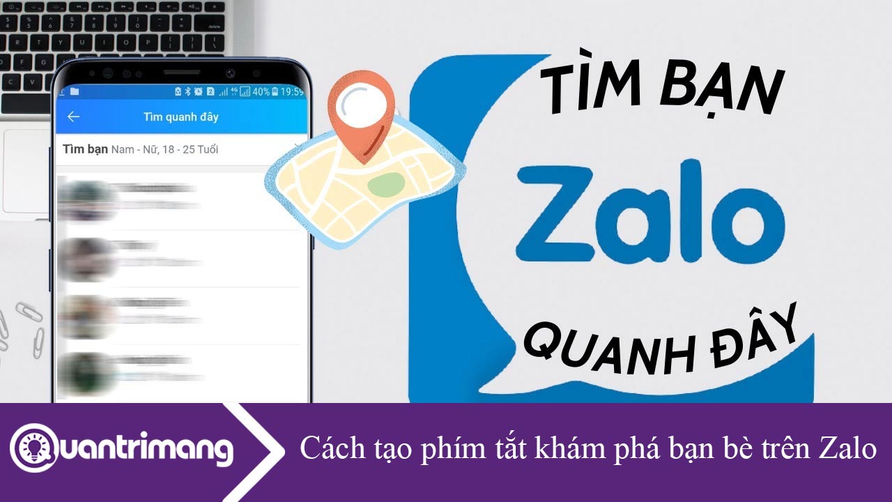 Cách tạo phím tắt khám phá bạn bè trên Zalo