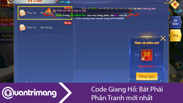 Code Giang Hồ Bát Phái Phân Tranh