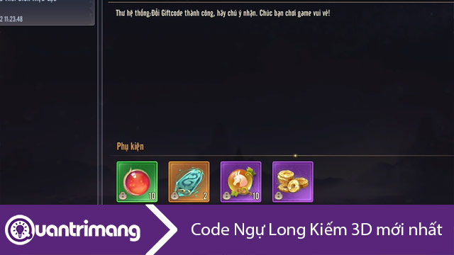 Code Ngự Long Kiếm 3D mới nhất 