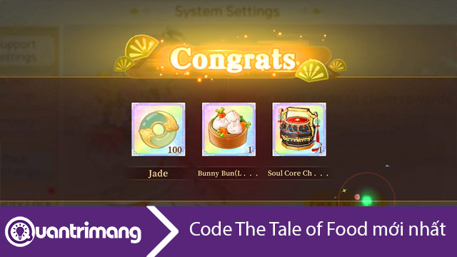 Code The Tale of Food mới nhất