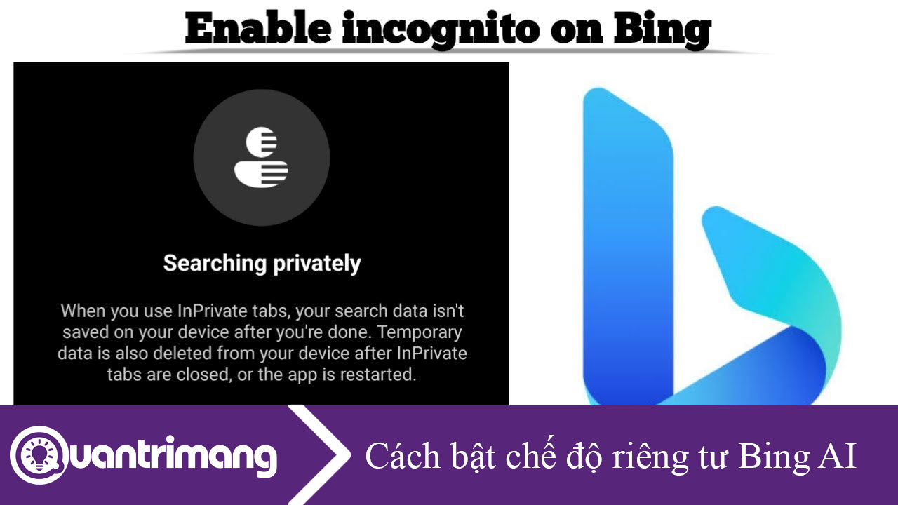 Cách bật chế độ riêng tư trên Bing AI