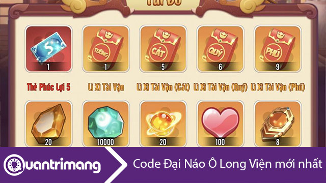 Code Đại Náo Ô Long Viện, code Ô Long Viện mới nhất
