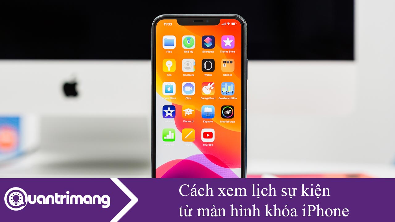 Cách xem lịch sự kiện từ màn hình khóa iPhone