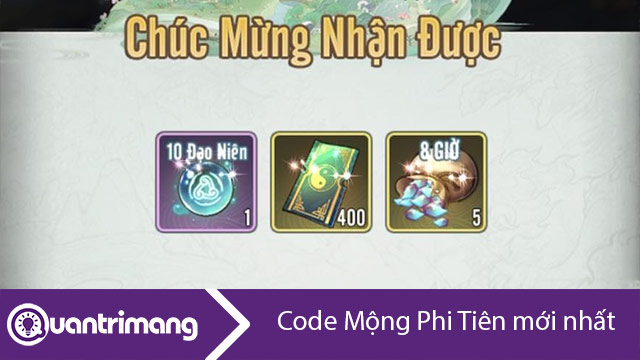 Code Mộng Phi Tiên mới nhất