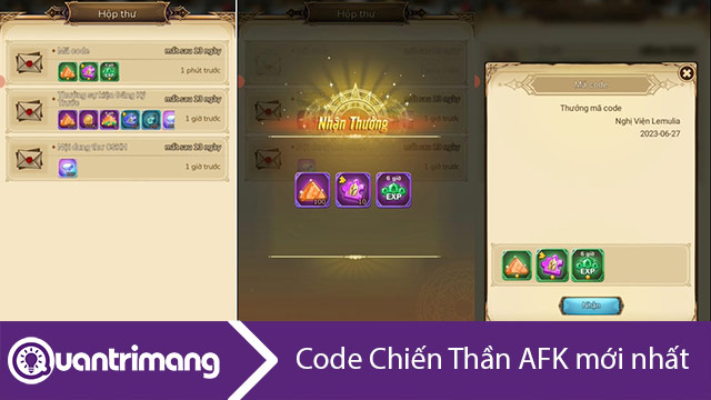 Code Chiến Thần AFK mới nhất