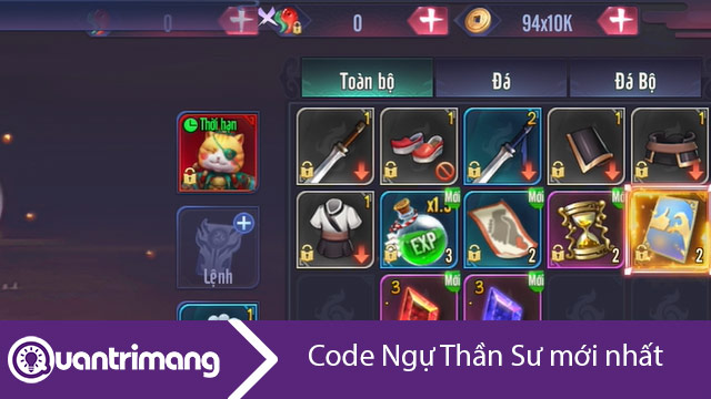 Code Ngự Thần Sư mới nhất và cách nhập