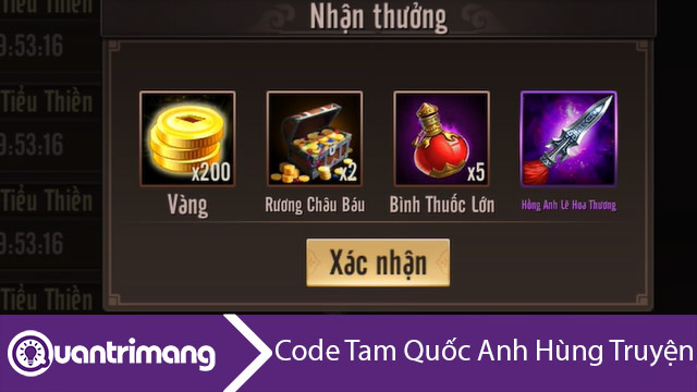 Code Tam Quốc Anh Hùng Truyện