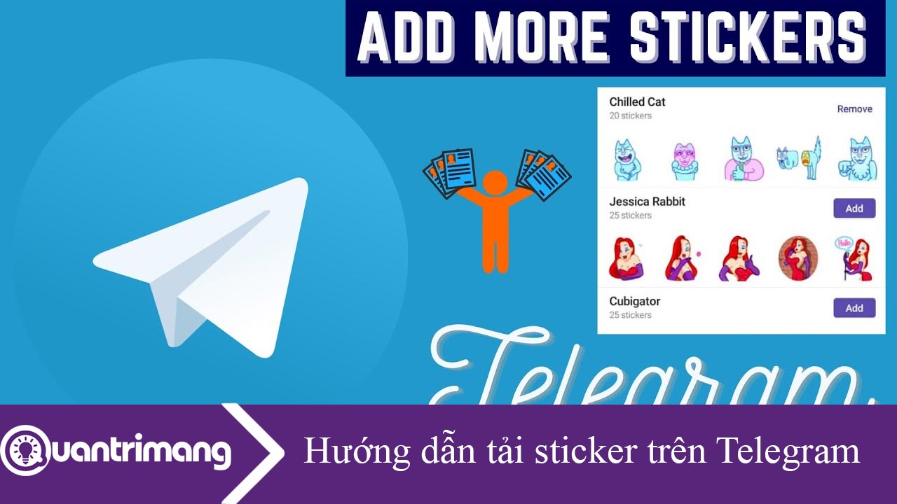 Cách tải sticker trên Telegram