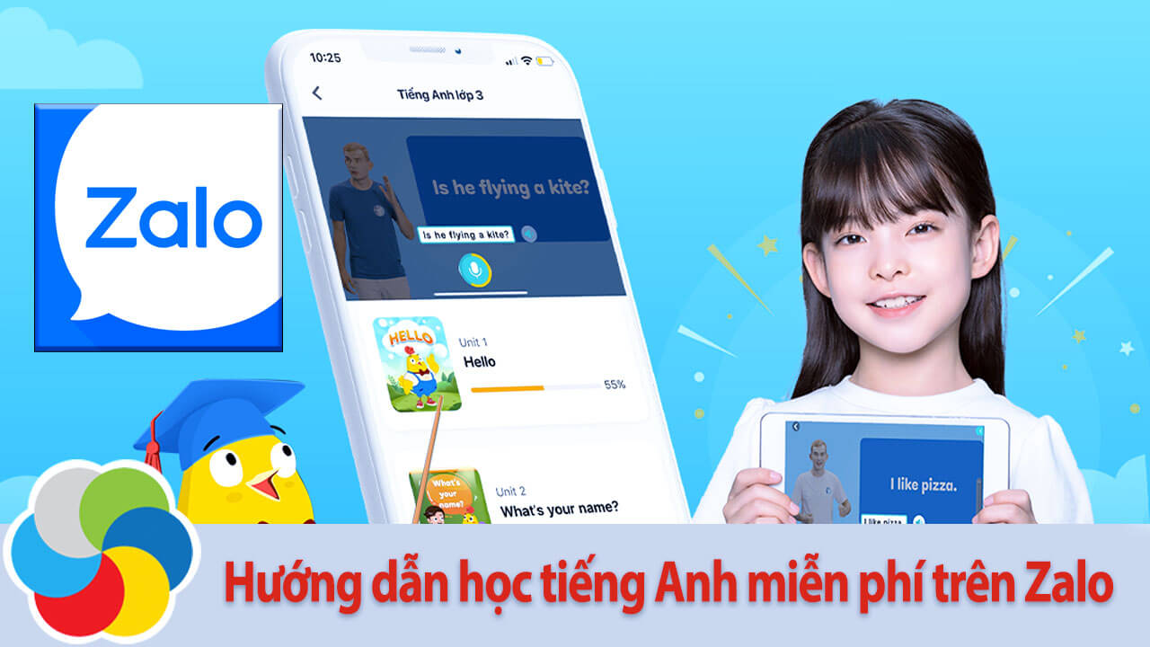 Hướng dẫn học tiếng Anh miễn phí trên Zalo